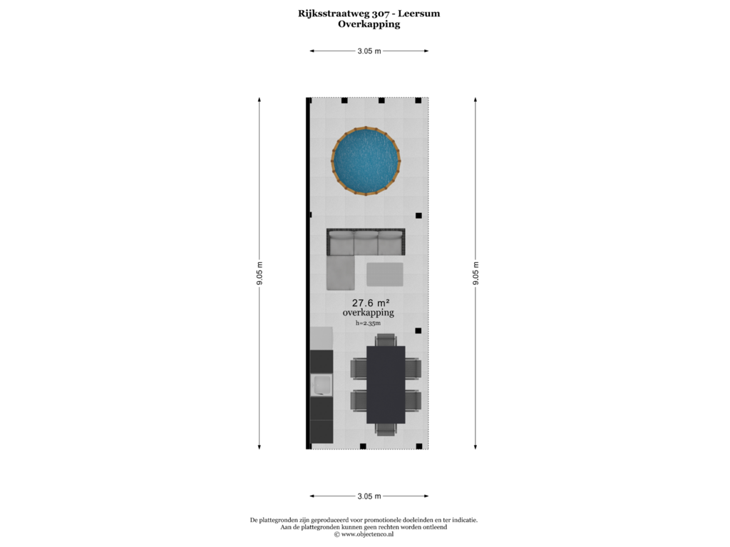 View floorplan of OVERKAPPING of Rijksstraatweg 307