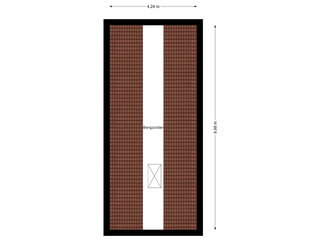 Bekijk plattegrond van Bergzolder van Kraaiendonk 3