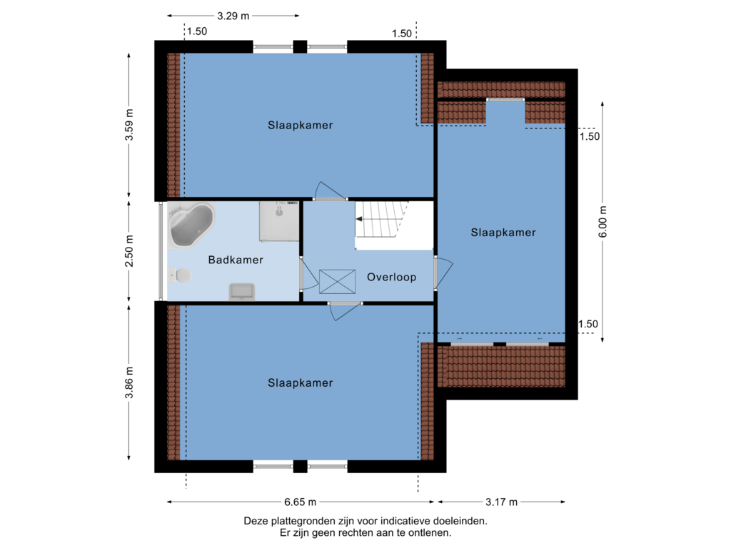 Bekijk plattegrond van 1e Verdieping van Karel Appelstraat 39