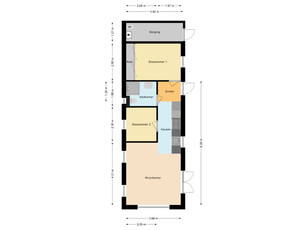 Bekijk plattegrond van Woning van Varelseweg 211-R9