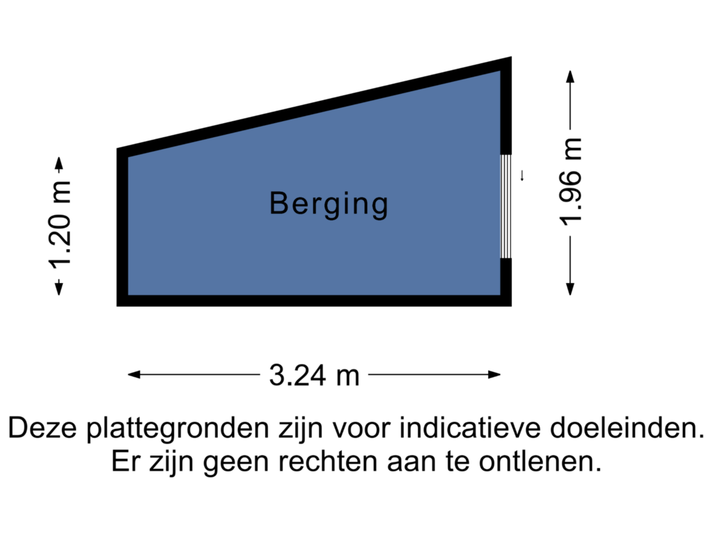 Bekijk plattegrond van Berging van Klaassenhof 18