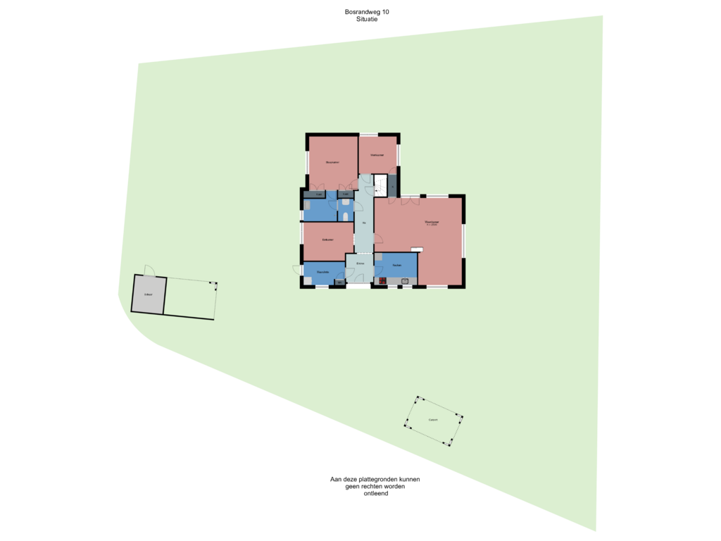 View floorplan of Situatie of Bosrandweg 10