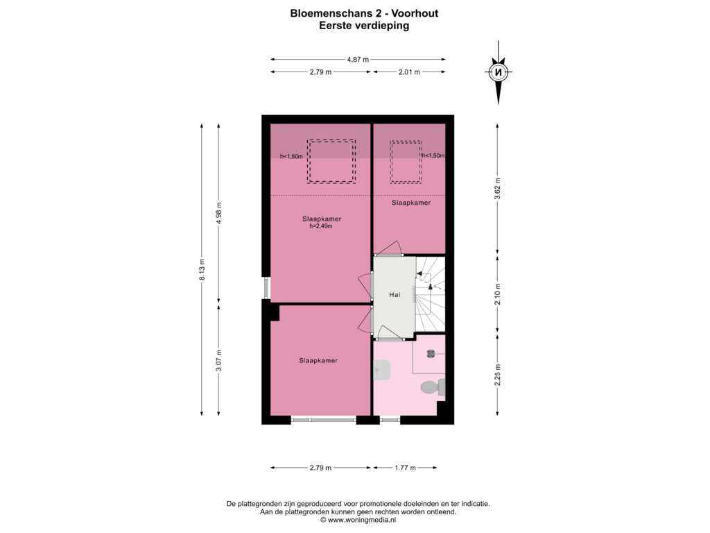 Bekijk plattegrond van 1e_verd van Bloemenschans 2