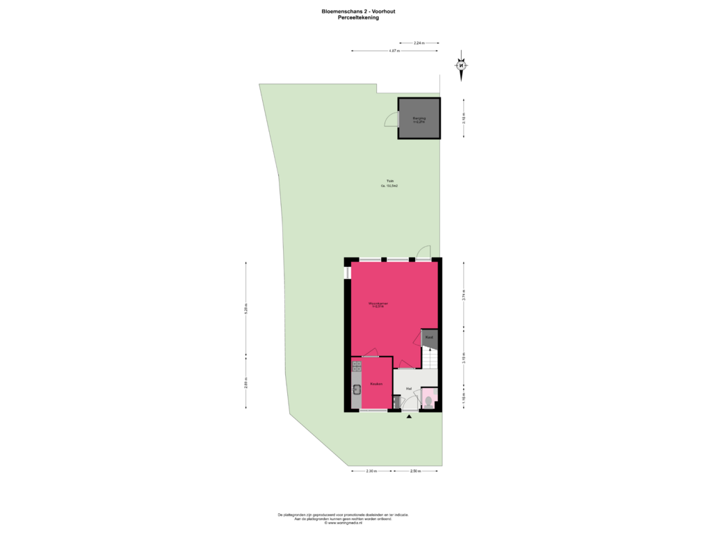 Bekijk plattegrond van Perceelt van Bloemenschans 2