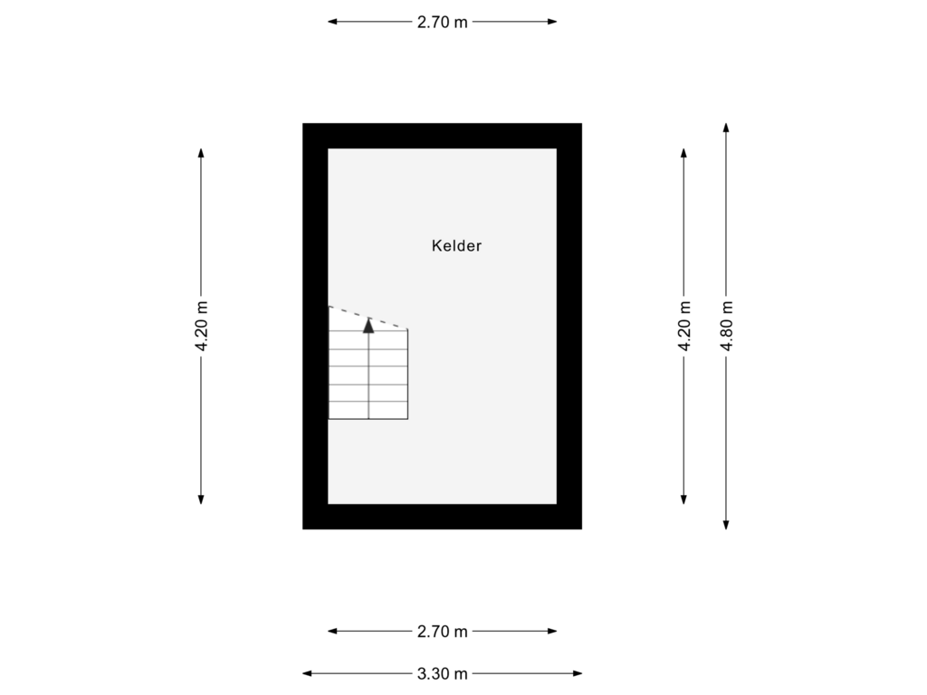 View floorplan of Kelder of Bladderswijk OZ 89