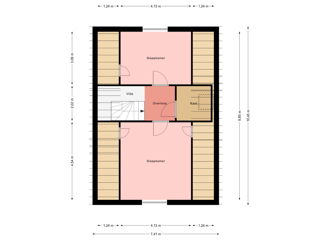 View floorplan of 1e Verdieping of Bladderswijk OZ 89