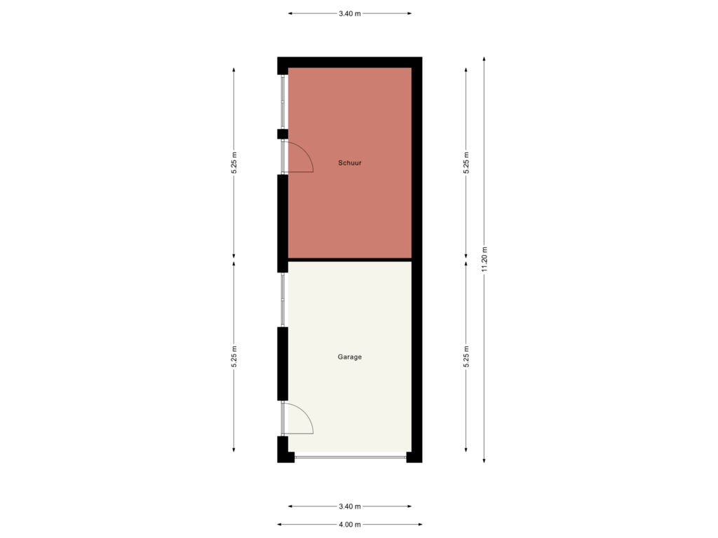 Bekijk plattegrond van Garage/Schuur van Verlengde van Echtenskanaal NZ 61-I