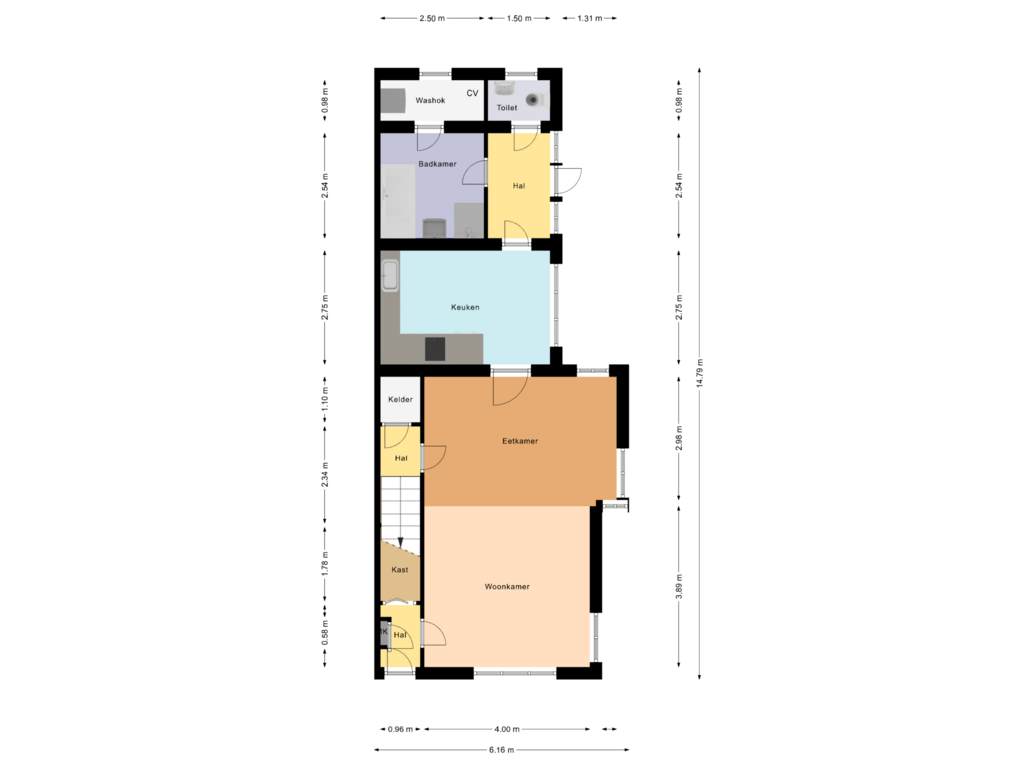 Bekijk plattegrond van Begane Grond van Verlengde van Echtenskanaal NZ 61-I