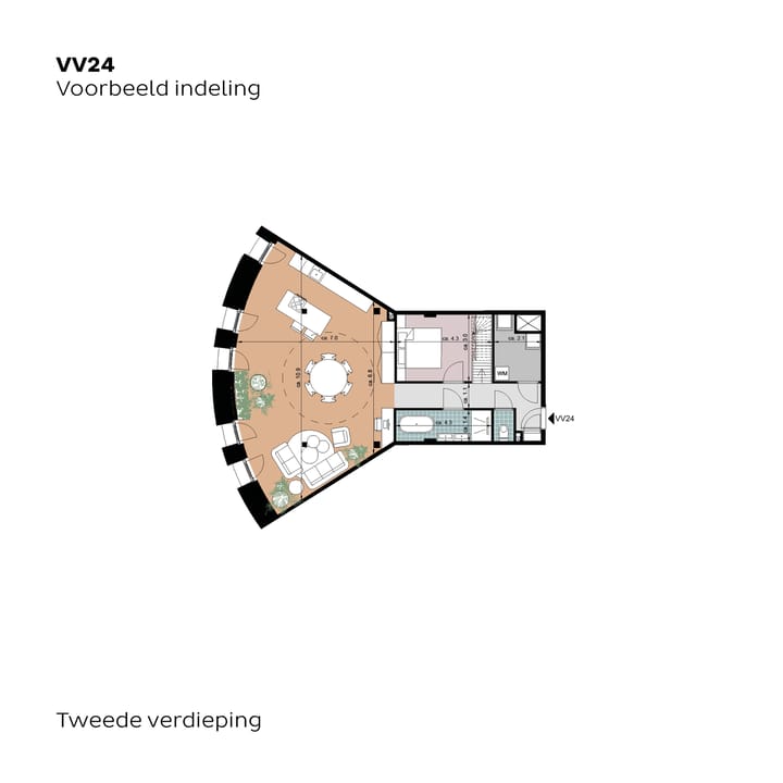 Foto 3 van Vredeskerk; Appartementen op maat (Bouwnr. VV24)