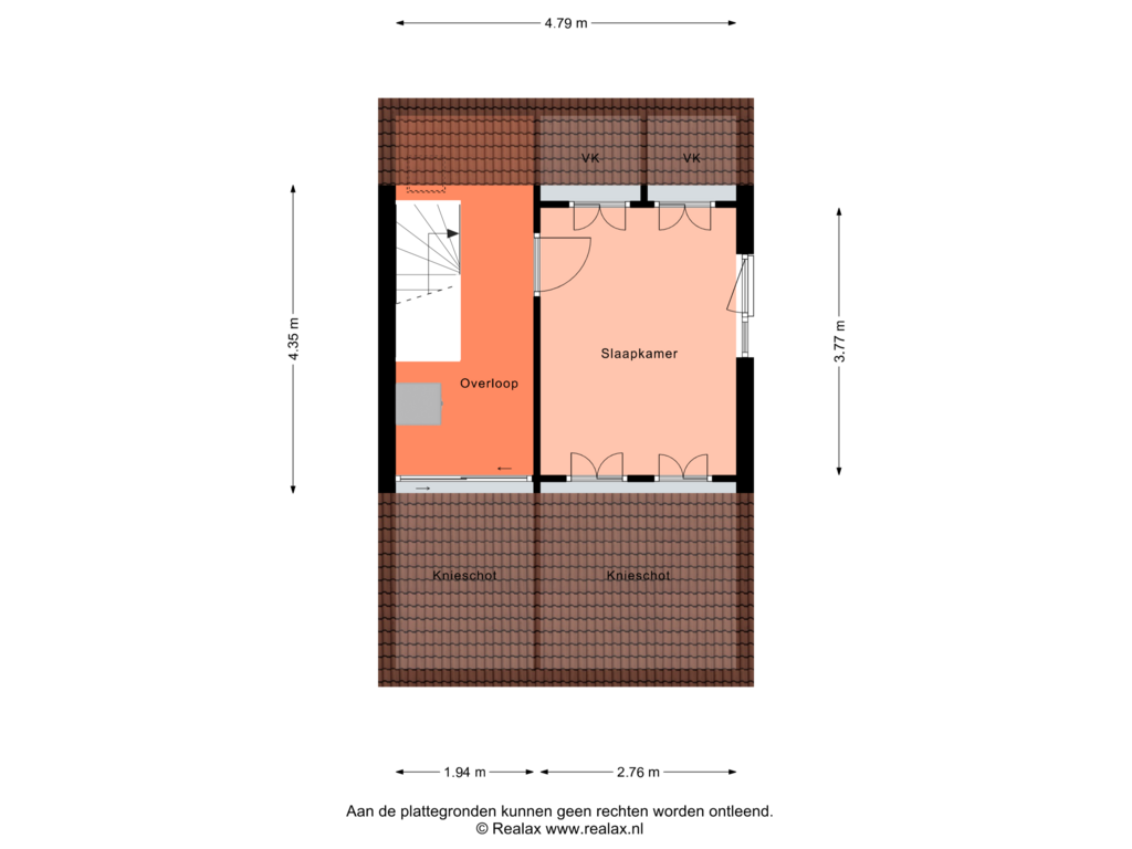 Bekijk plattegrond van Verdieping 2 van Scheermolen 2