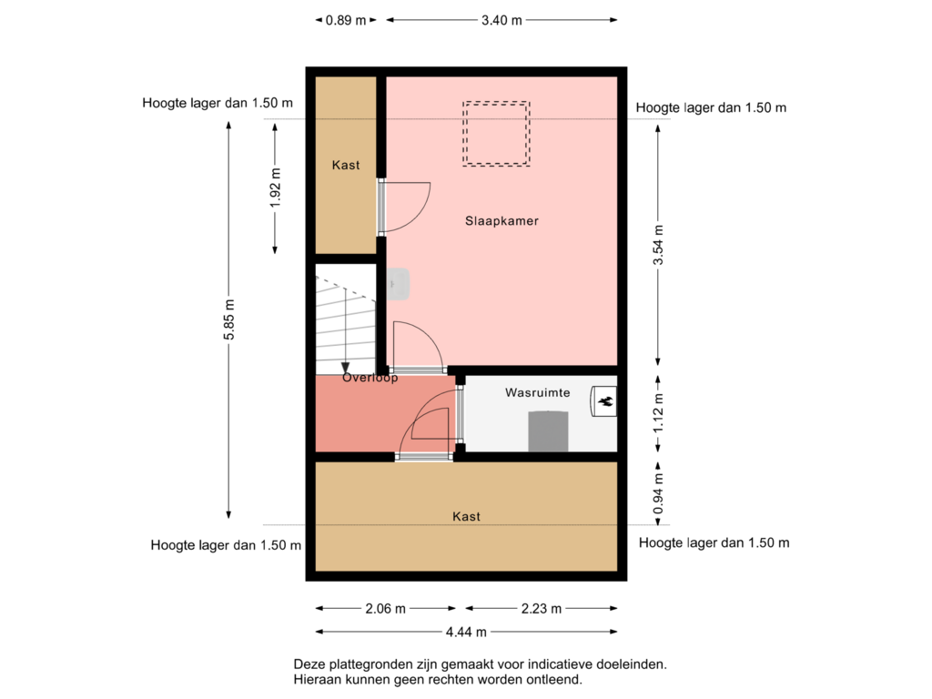 View floorplan of Floor 3 of Dotterhof 40