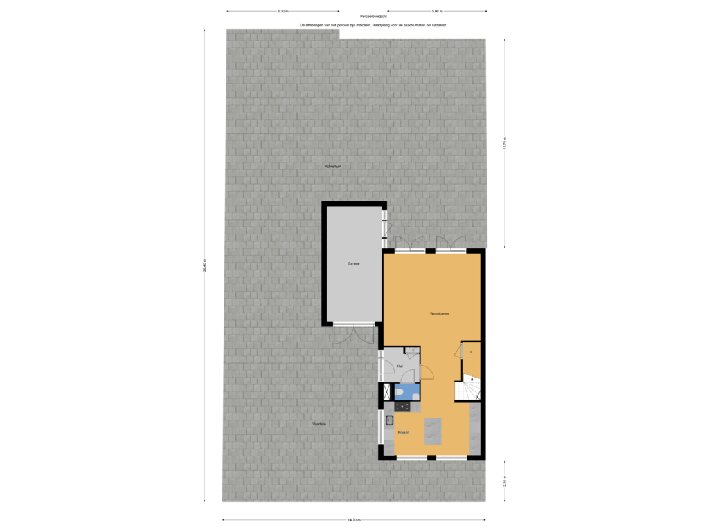 Bekijk plattegrond van Perceeloverzicht van Molenpolderstraat 2