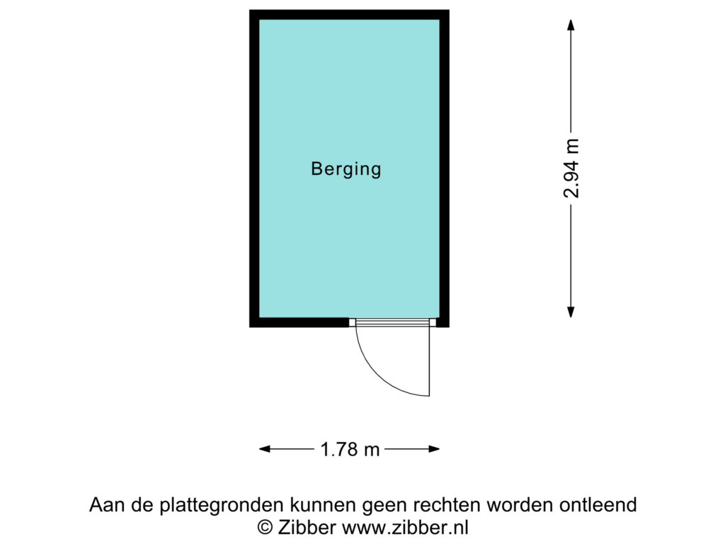 Bekijk plattegrond van Berging van Zeezigt 286