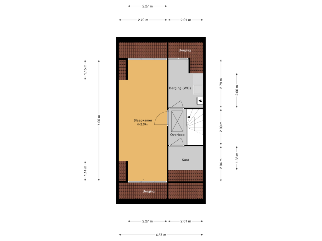 Bekijk plattegrond van 2e verdieping van Vliestroom 59