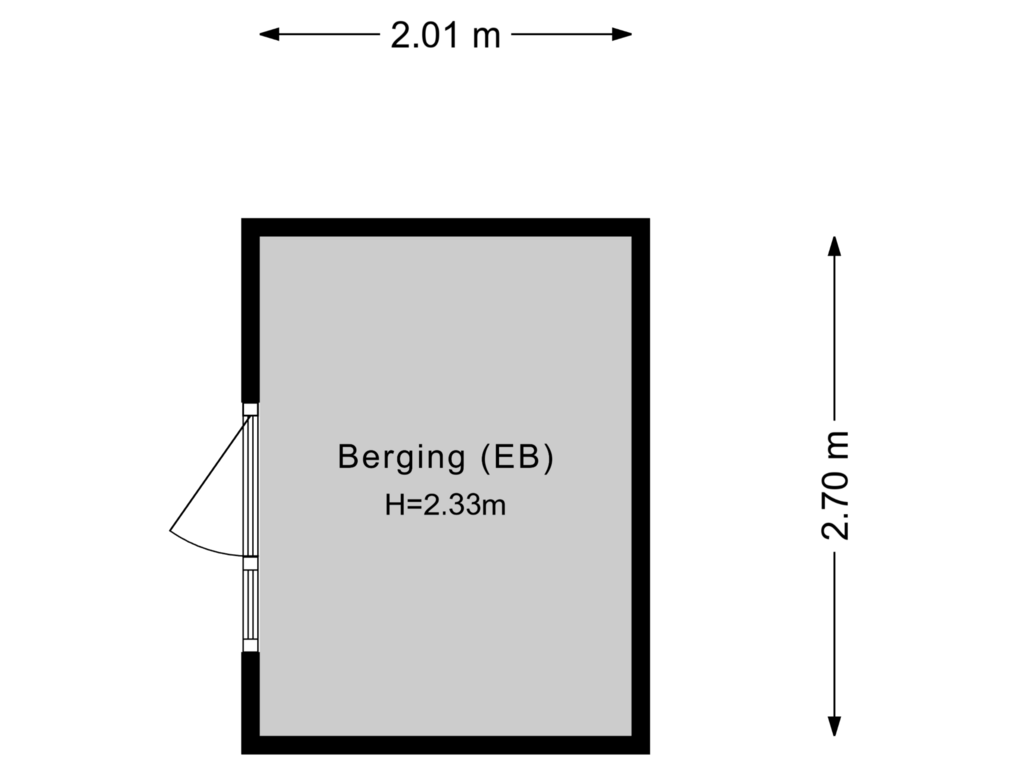 Bekijk plattegrond van Berging van Vliestroom 59