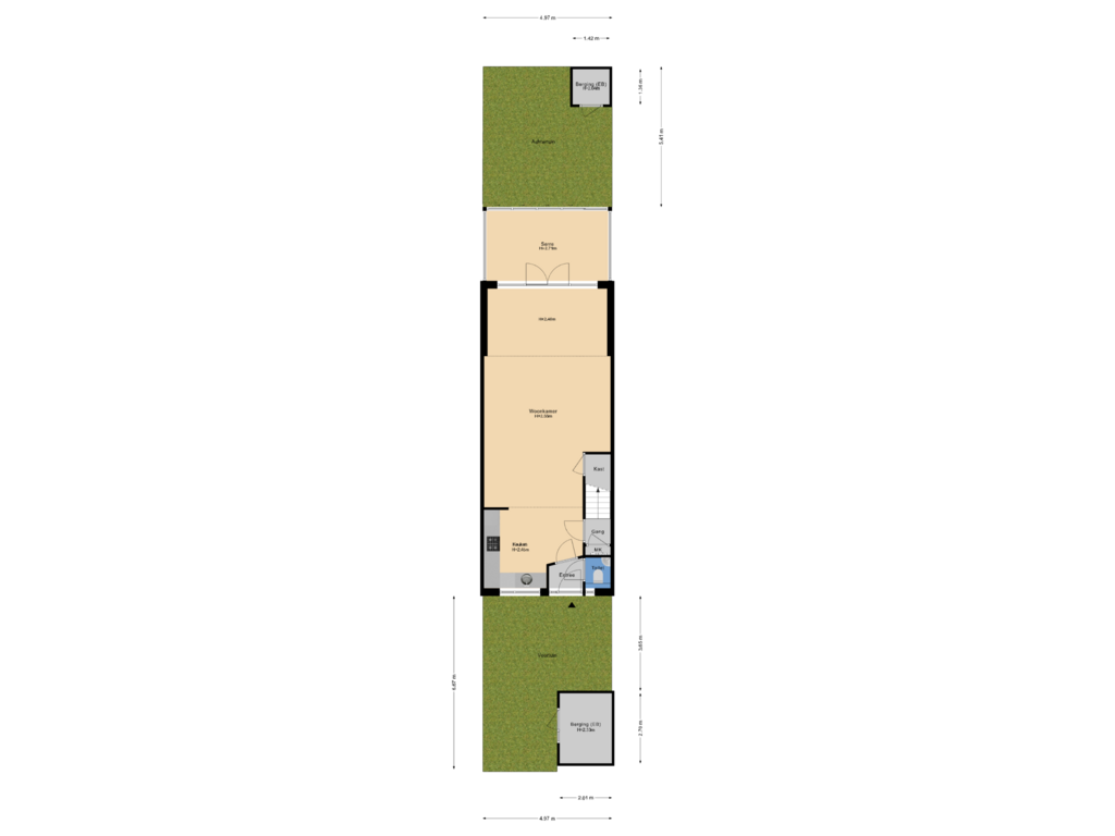 Bekijk plattegrond van Tuin van Vliestroom 59