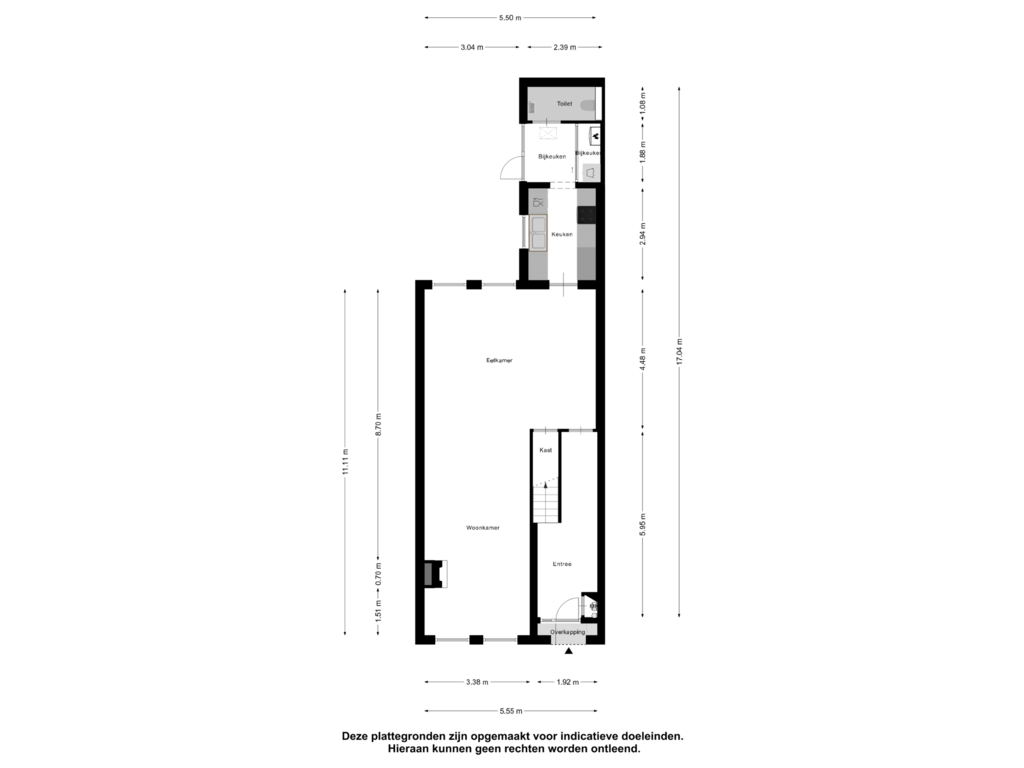 Bekijk plattegrond van Begane Grond van Noordweg 76