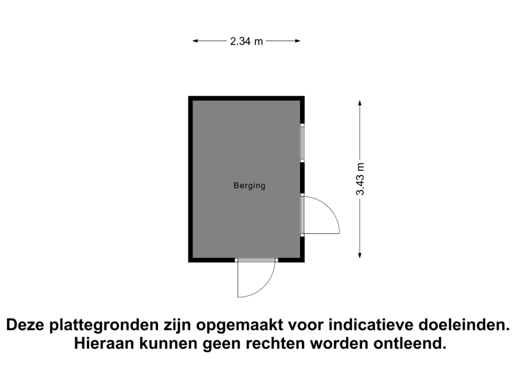 Bekijk plattegrond van Berging van Noordweg 76