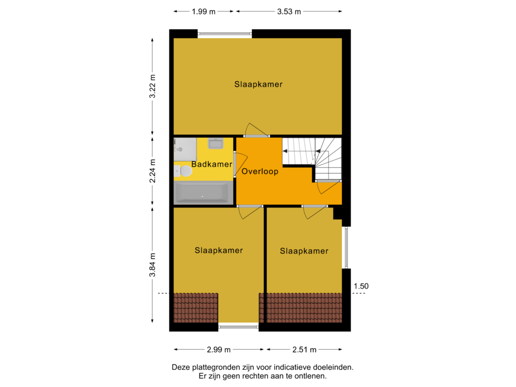 Bekijk plattegrond van 1e Verdieping van Industrieweg 5