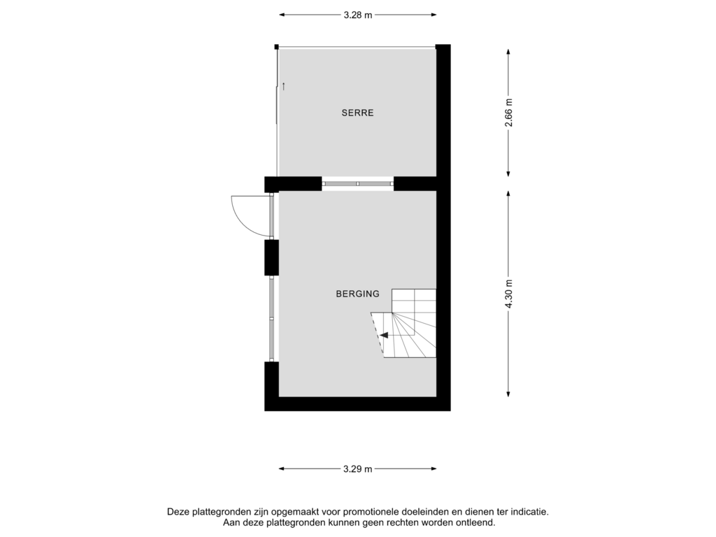 View floorplan of TUINHUIS of Hilsdijk 77