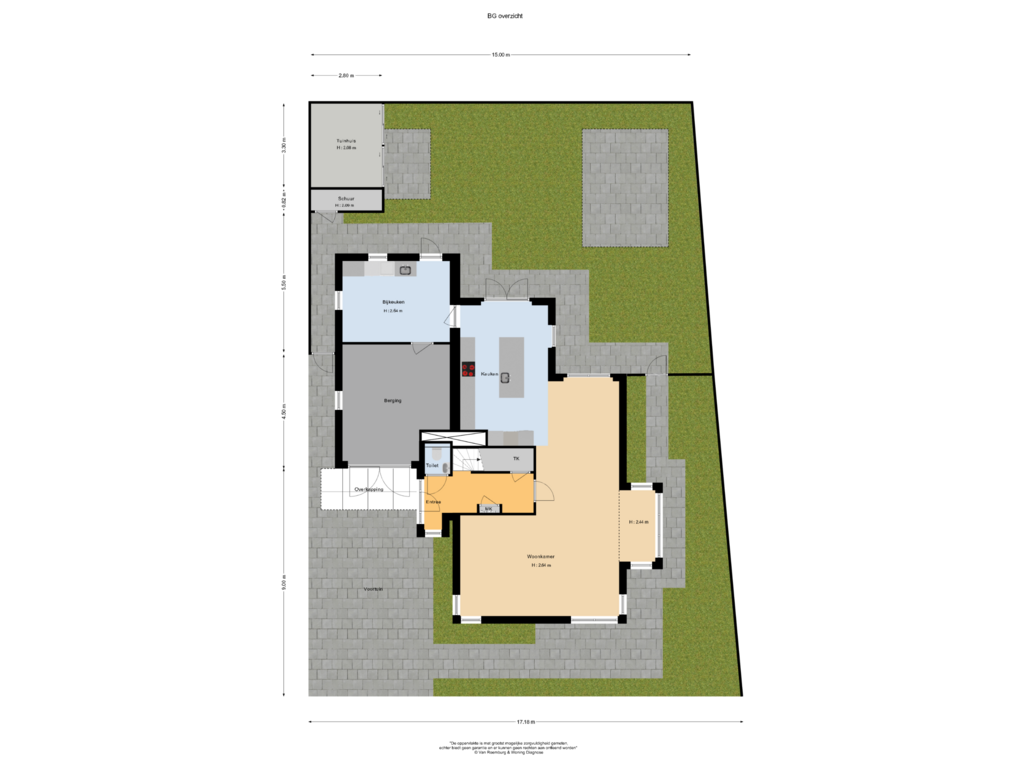 Bekijk plattegrond van BG overzicht van Van Houtenlaan 2