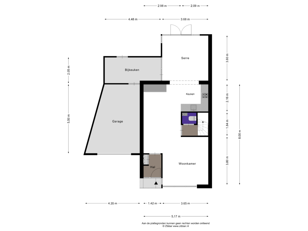 View floorplan of Begane grond of Hanebalken 49