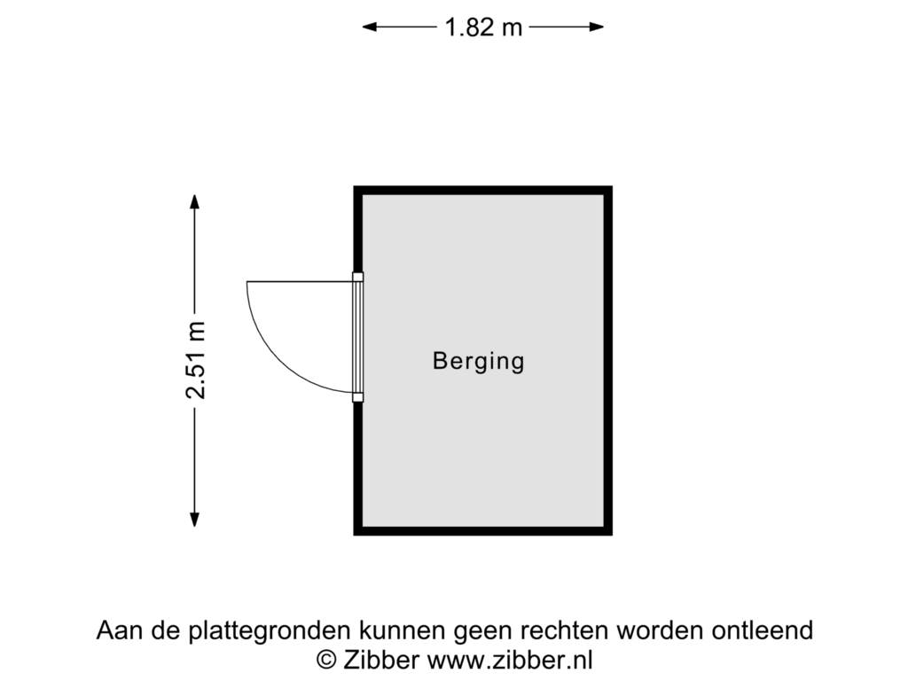 View floorplan of Berging of Emmaplein 67