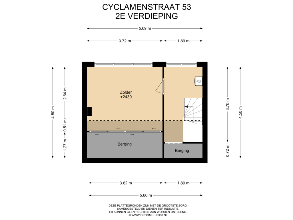 Bekijk plattegrond van 2E Verdieping van Cyclamenstraat 53