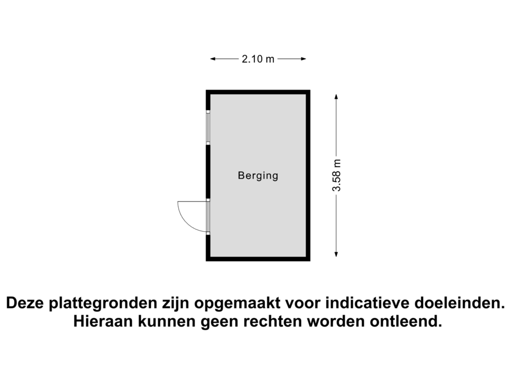 View floorplan of Berging of Schildmanstraat 82