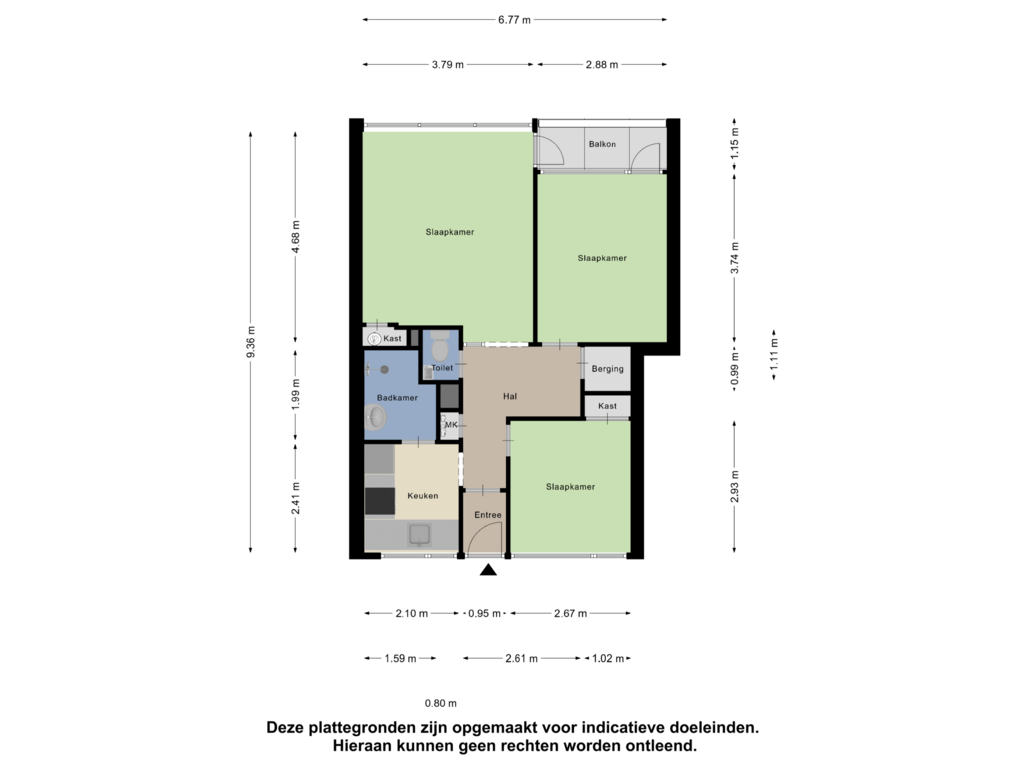 View floorplan of Appartement of Plein 1953 141