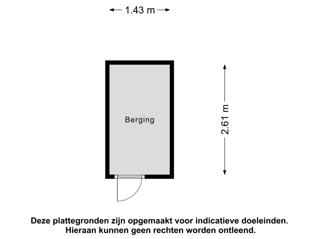 View floorplan of Berging of Plein 1953 141