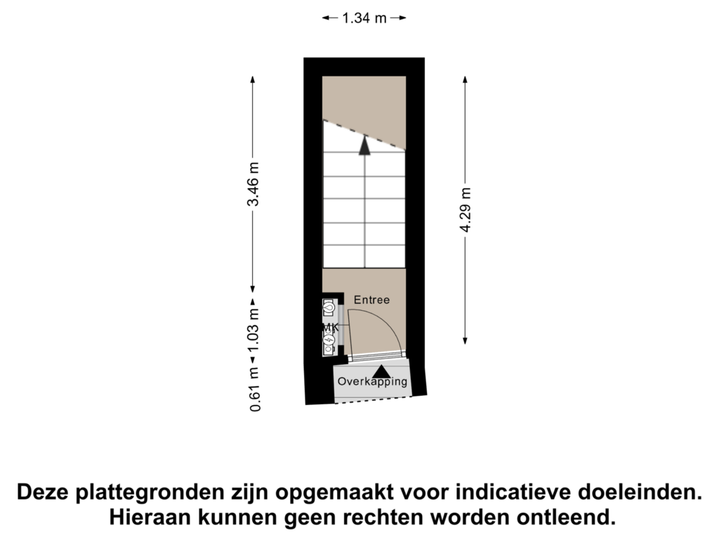 Bekijk plattegrond van Begane Grond van Oostvoorstraat 29-A