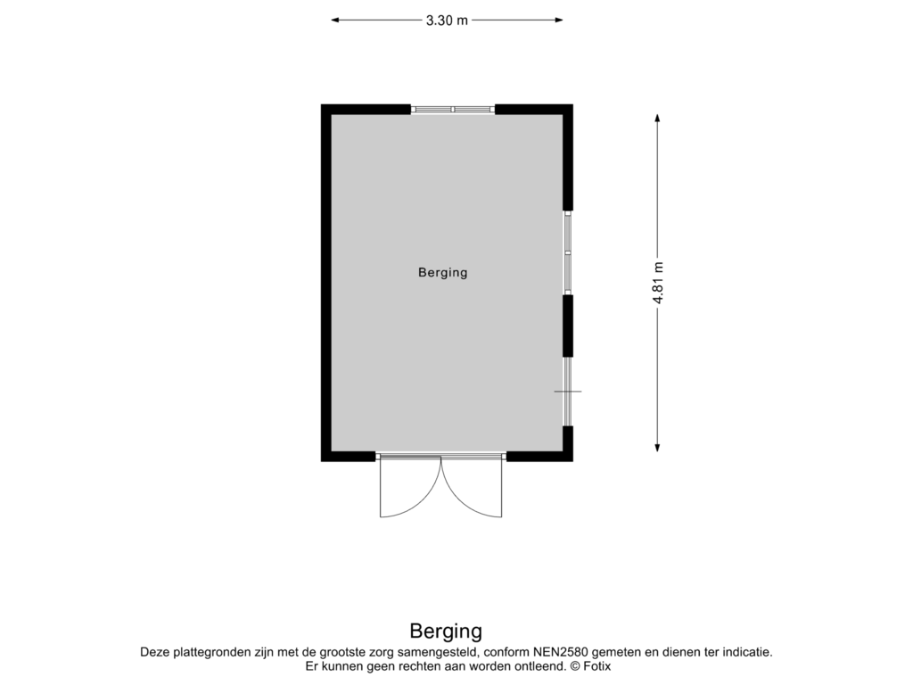 Bekijk plattegrond van Berging van Utrechtseweg 89