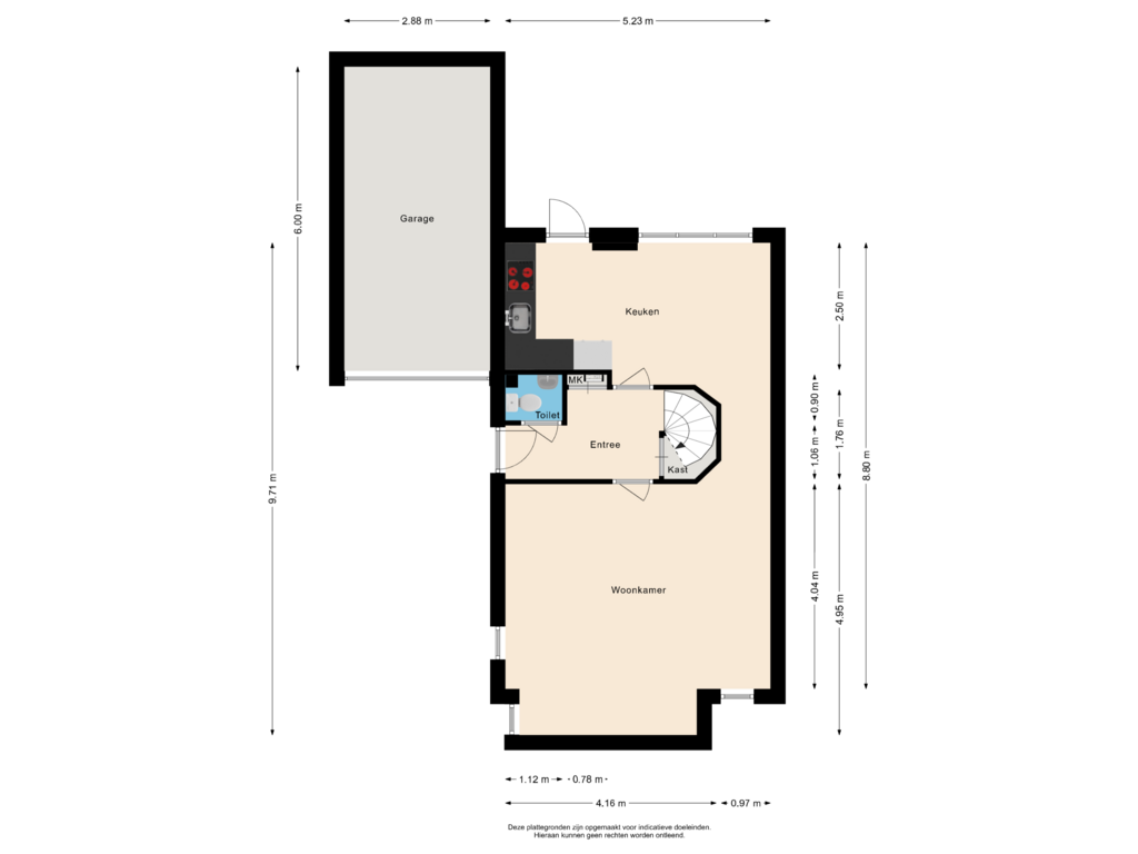 View floorplan of Begane grond of De Hoop 45