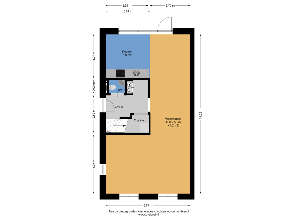 Bekijk plattegrond van Begane Grond van Bergakker 25