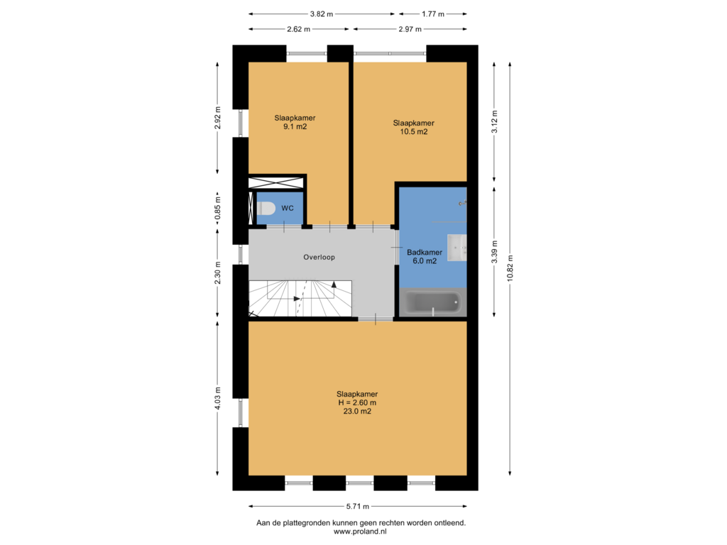 Bekijk plattegrond van 1e Verdieping van Bergakker 25