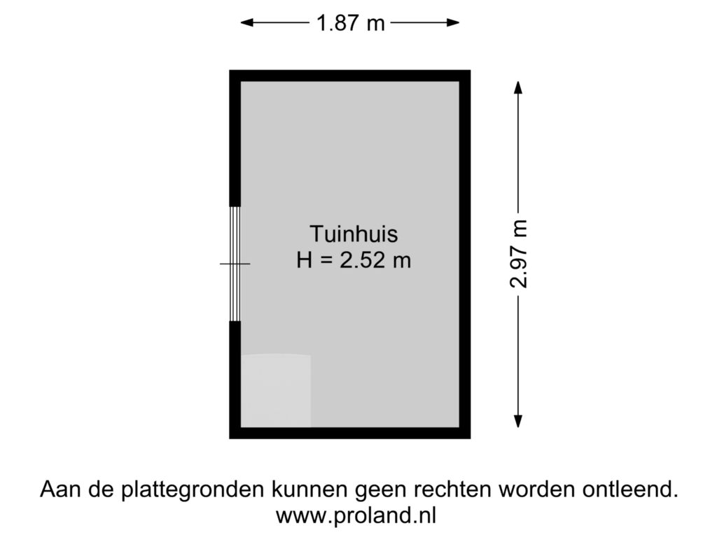 Bekijk plattegrond van Tuinhuis van Bergakker 25