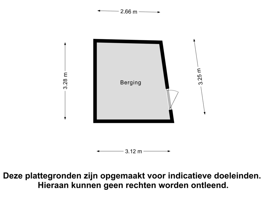 Bekijk plattegrond van Berging van Middelgraaf 84