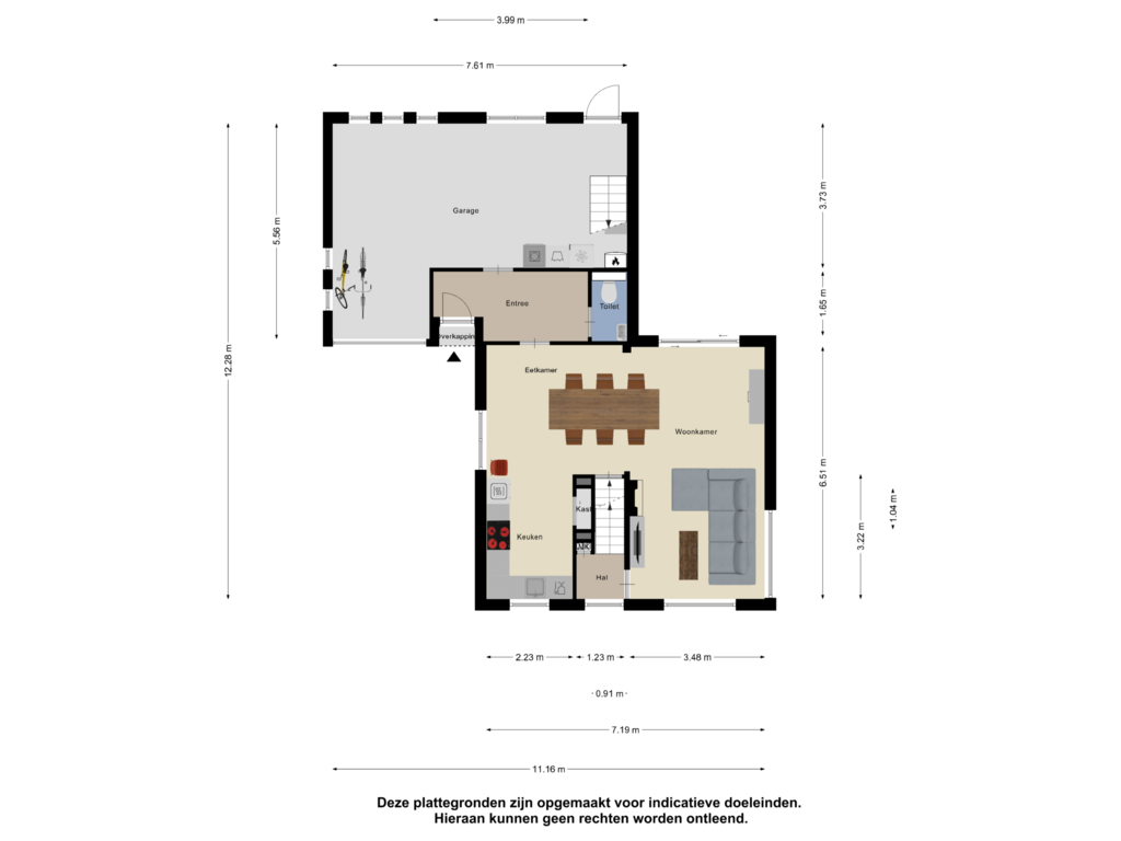 View floorplan of Begane Grond of Exloërkijl-Zuid 17-B