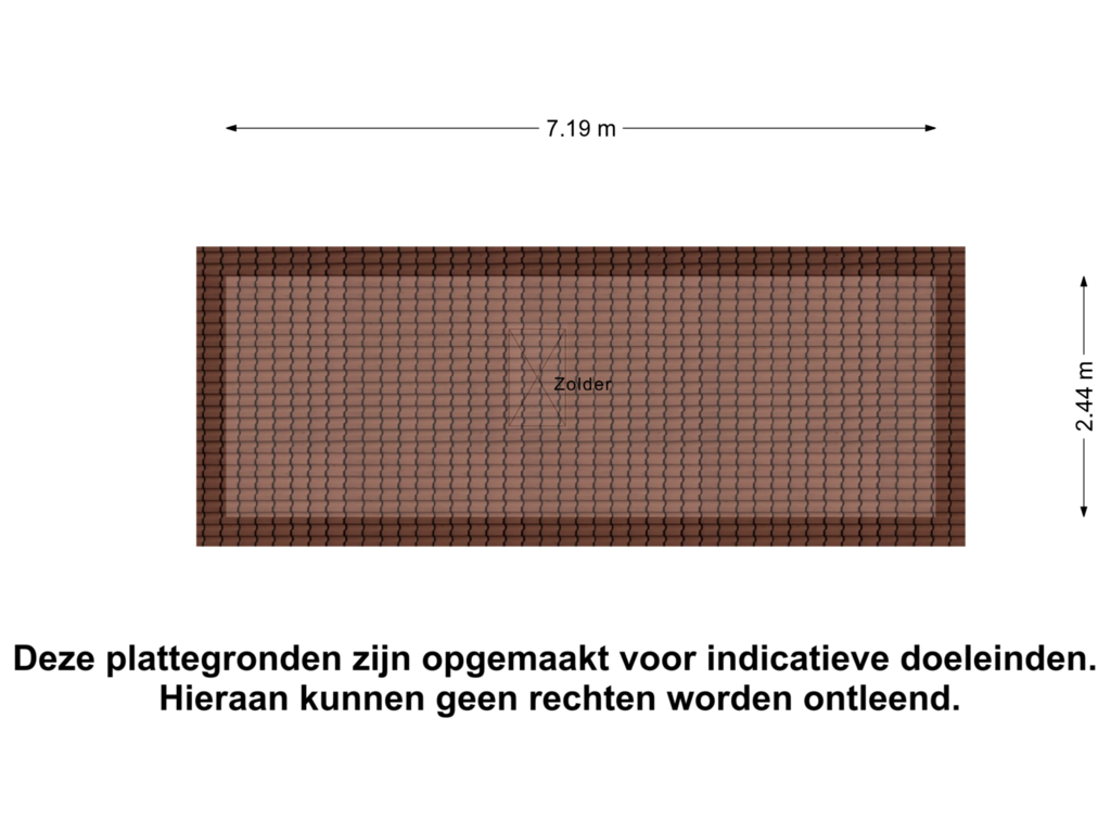 View floorplan of Zolder of Exloërkijl-Zuid 17-B