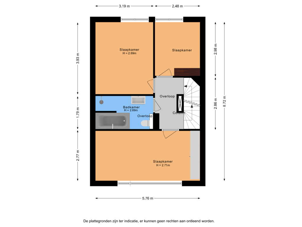 Bekijk plattegrond van Eerste verdieping van Peellandhof 14