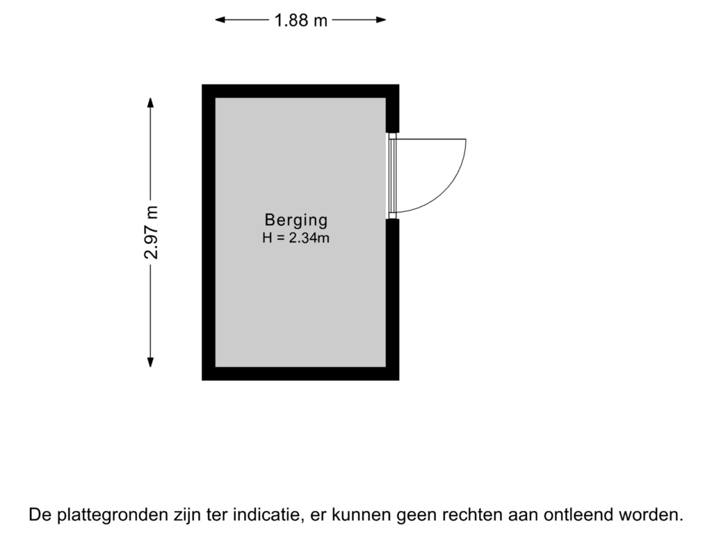 Bekijk plattegrond van Berging 2 van Peellandhof 14