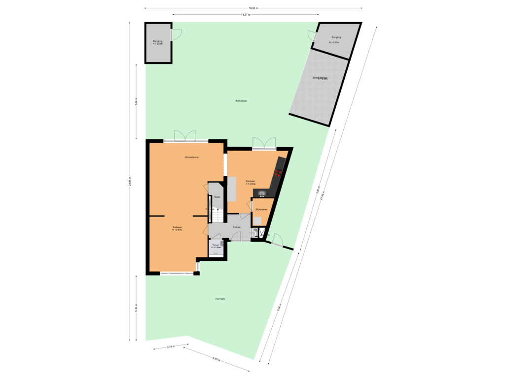 Bekijk plattegrond van Situatie van Peellandhof 14