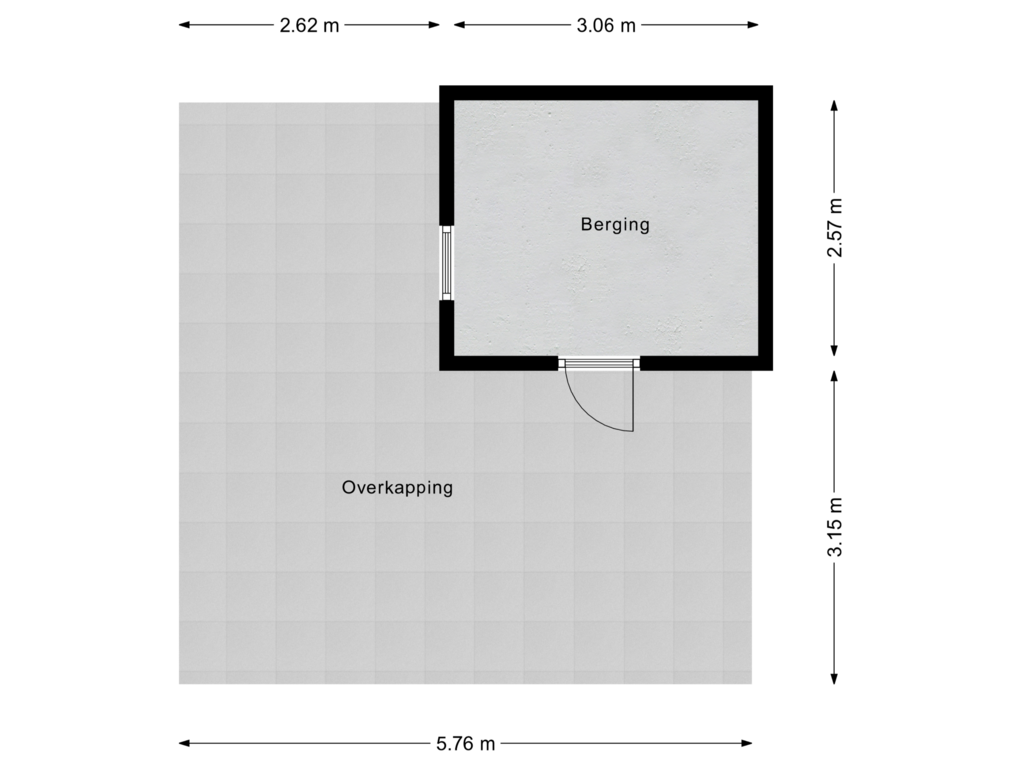 Bekijk plattegrond van Berging van Schaepmanlaan 7