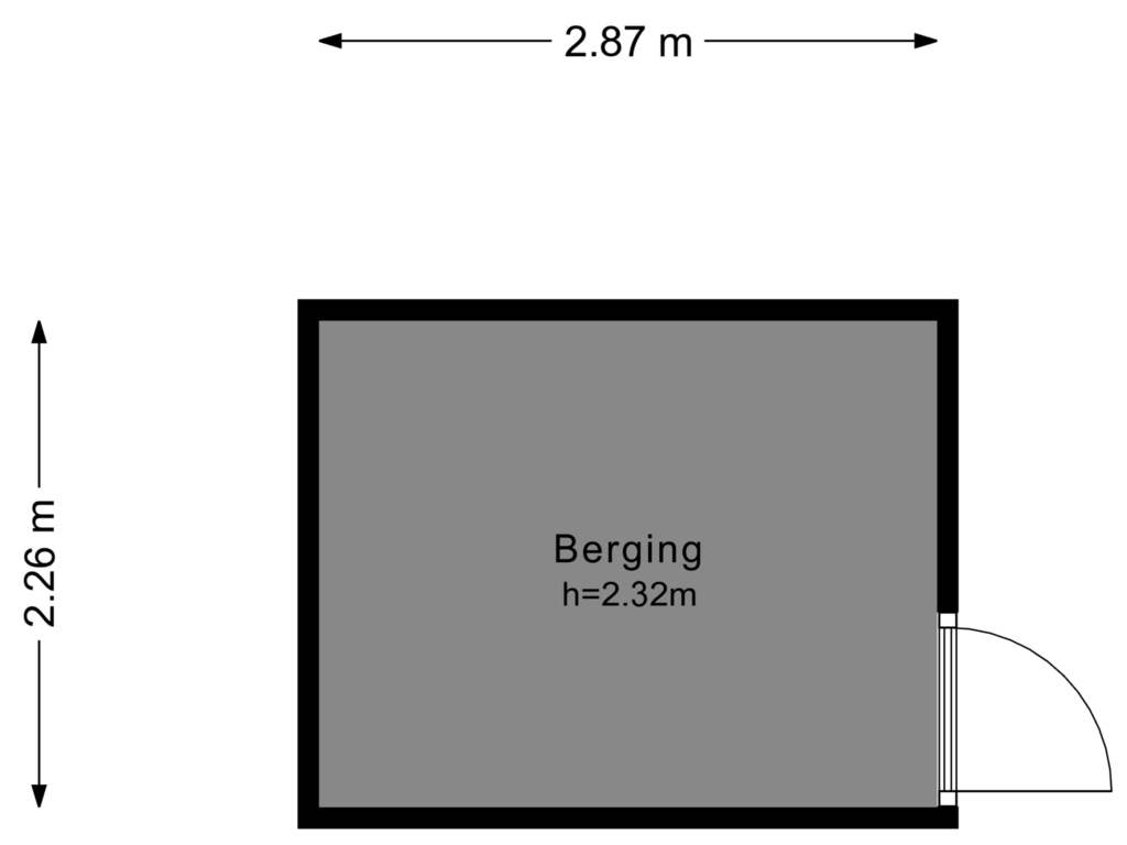 Bekijk plattegrond van Berging van Bataviastraat 72