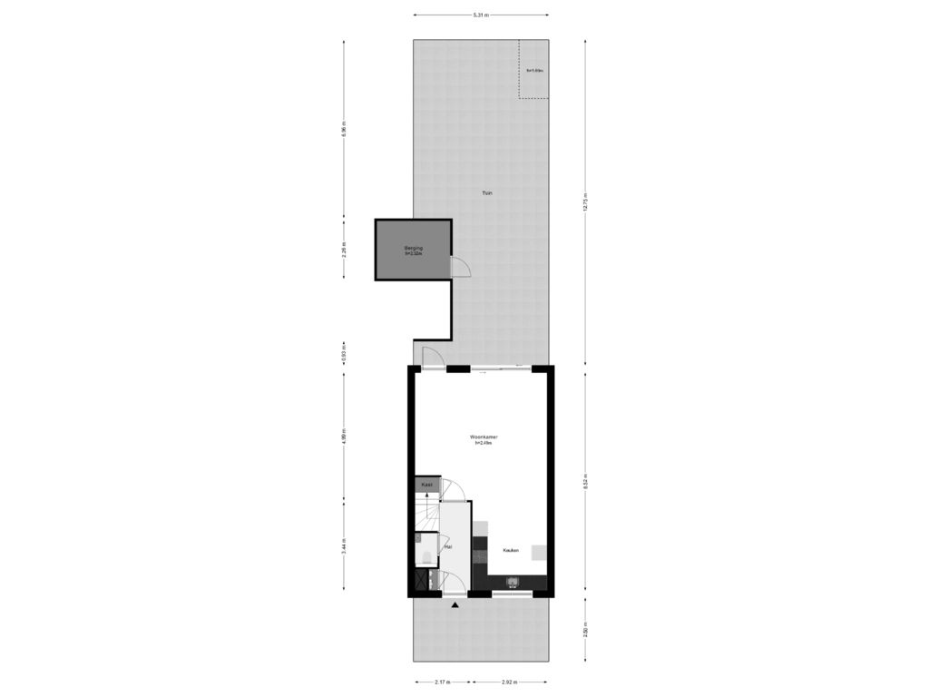 Bekijk plattegrond van Perceel van Bataviastraat 72