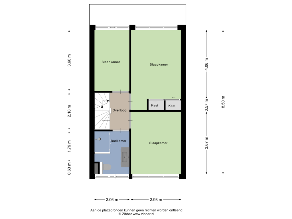 Bekijk plattegrond van Eerste Verdieping van Waterweegbreelaan 5