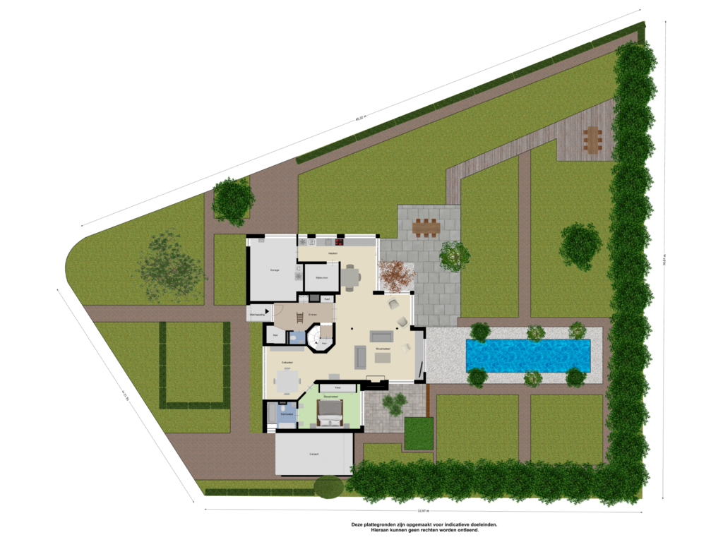 Bekijk plattegrond van Begane Grond-Tuin van Kosmoslaan 25