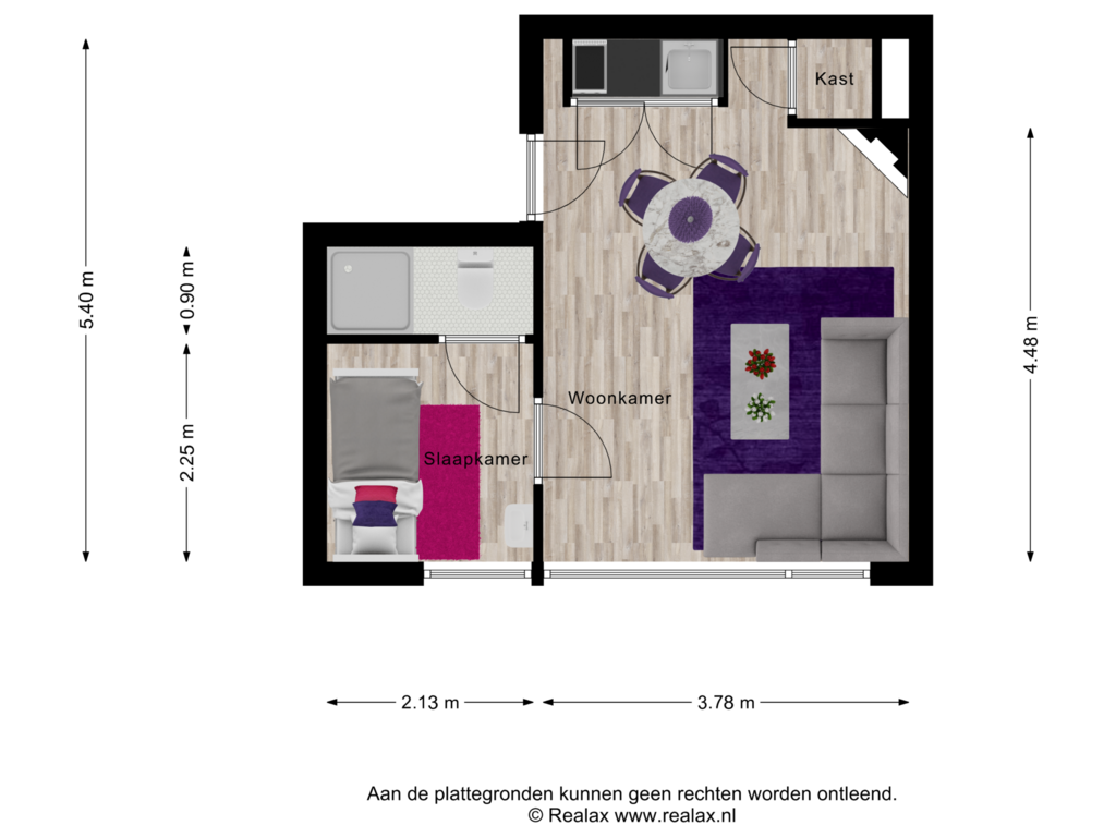 Bekijk plattegrond van Verdieping 1 van Arnhemseweg 5-F