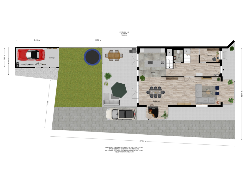 View floorplan of Perceel of Haagweg 160